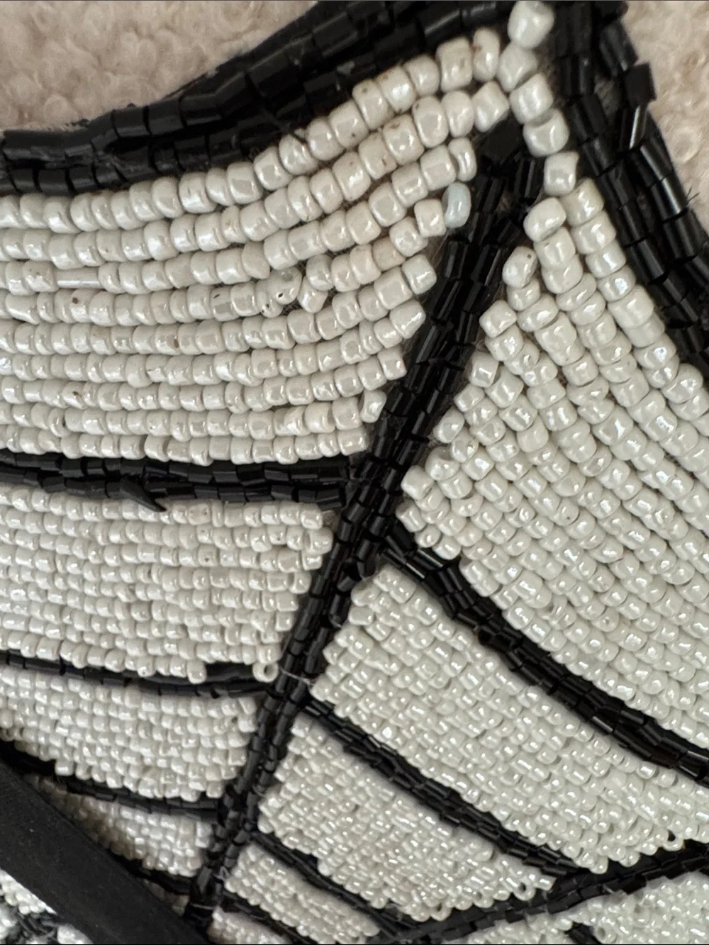 Rachel Zoe Black and White Beaded Spider Web Placemats